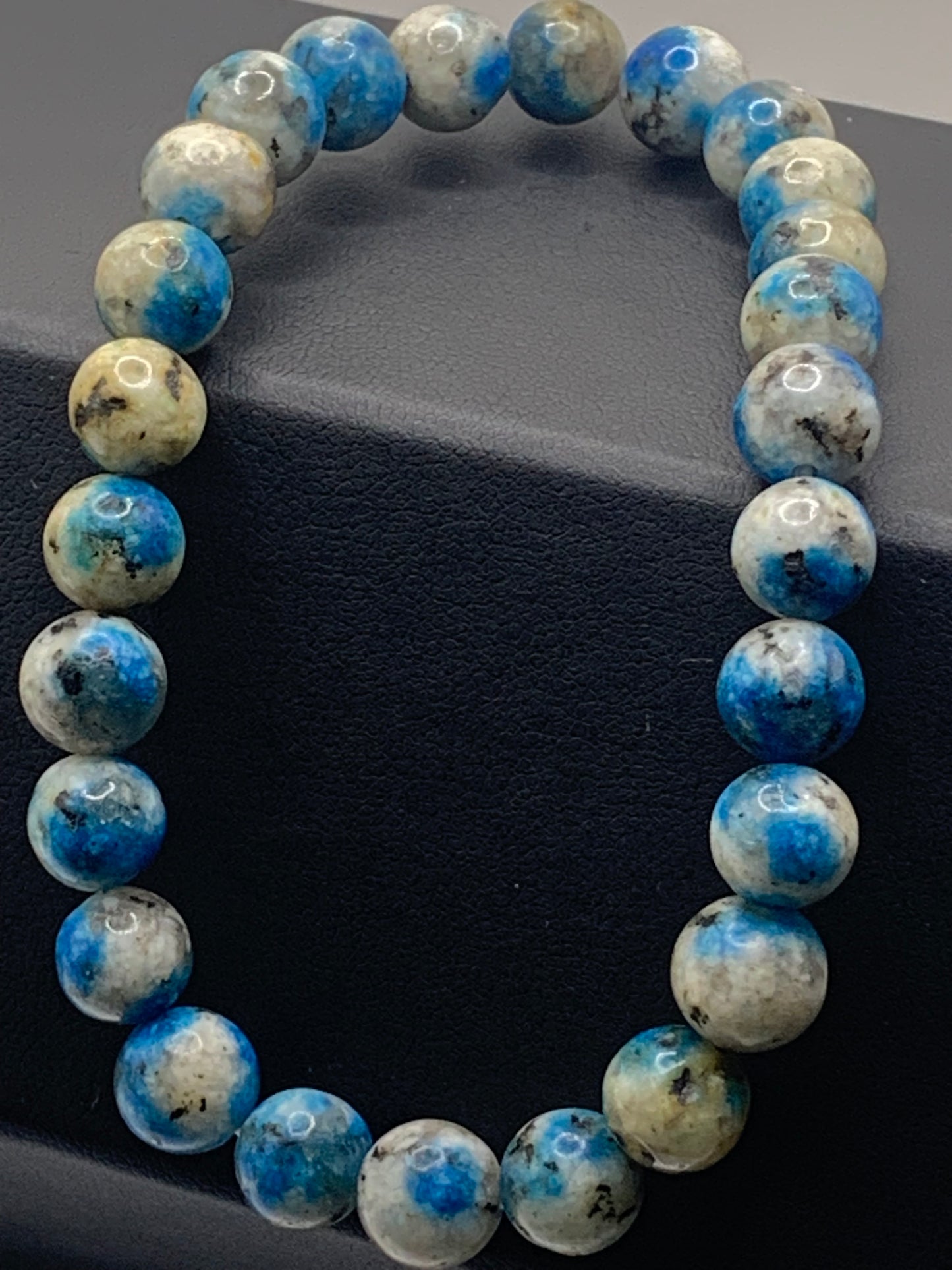 K2 semi precious stone/crystal elastic bracelet